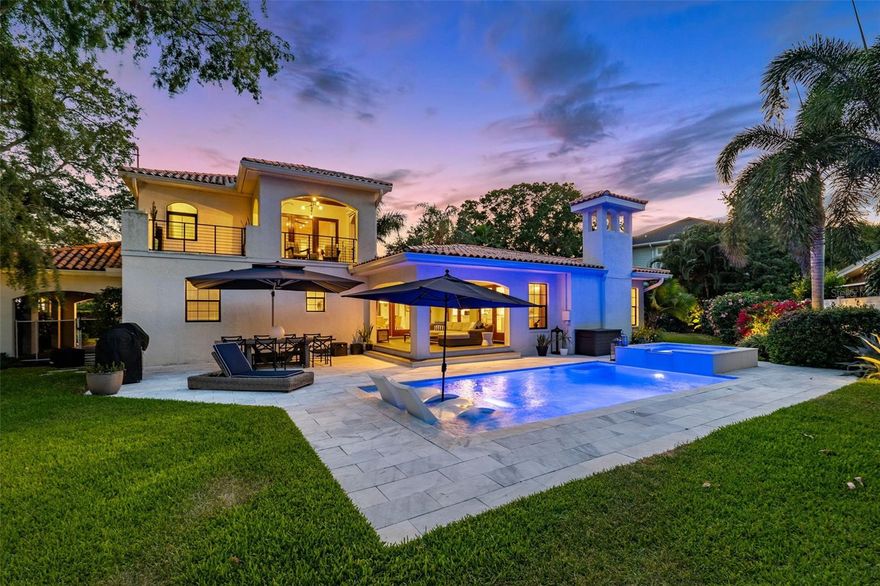 Welcome to 1359 Monterey Blvd NE. This iconic Snell Isle home is gorgeously appointed and makes a statement. Situated on over a quarter acre lot (.30), this home has been completely renovated from top to bottom within the last 6 years. The floor plan features 4 bedrooms, 3 full baths, two living spaces, indoor fireplace, built-in bar, and an outdoor entertaining area that is the perfect extension for indoor/outdoor living. Other features include a completely fenced yard, all new interior paint, gas plumbing for an outdoor kitchen, custom California Closets in primary suite and the indoor laundry area, a two car garage with porte-cochère, and a modern pool with heated spa. Located in the highly desirable neighborhood of Snell Isle, you are walking distance to the vibrant art scene, world-class restaurants, miles of waterfront parks, and endless year-round activities. This home is made for living.