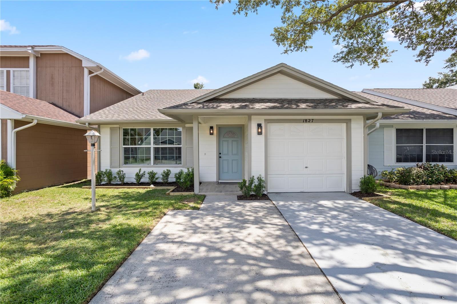 Welcome to this beautifully renovated 3-bedroom, 2-bath home in the Villas of Casselberry. Inside, you’ll find a bright and functional floor plan with comfortable living spaces, a convenient 1-car garage, and extra outside storage. Thoughtful updates throughout make this home move-in ready from day one. New roof 6/2025, new driveway, fenced in back yard, new kitchen with quartz countertops, vinyl flooring throughout. Step outside to enjoy the fully fenced backyard and private rear patio—ideal for gatherings, pets, or simply relaxing outdoors. With low HOA fees, this home is a fantastic opportunity for first-time buyers, downsizers, or investors. Perfectly located near top-rated Seminole County schools, UCF, Full Sail University, OIA, and the shops and dining of Winter Park’s Park Avenue, you’ll love the balance of convenience and comfort this home provides.