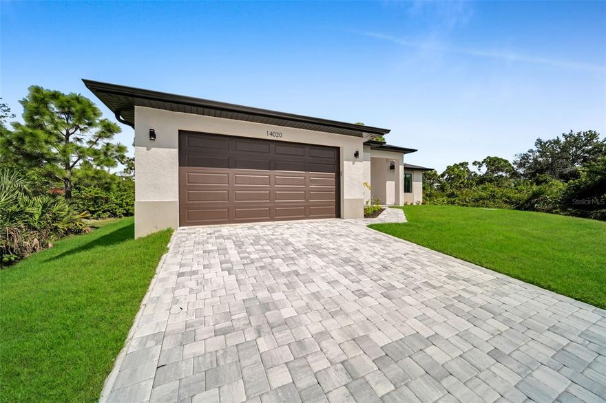 Beautiful new construction home in Port Charlotte featuring 3 bedrooms + den ideal for office or guest room, two 2 baths, and a spacious open-concept design. Enjoy ceramic tile flooring throughout, Impact doors and Windows, a modern kitchen with brand new appliances, and a large island perfect for entertaining. The split-bedroom layout offers privacy, while the covered lanai provides the ideal outdoor retreat. Additional features include a laundry room, city water and sewer, and an attached garage. Property's elevation is in compliance with all relevant city regulations. Located in a quiet, growing neighborhood close to tons of shopping, dining, water activities, and Gulf beaches. 20 min away from the Beautiful Gasparilla Island. Don't miss this great opportunity for dream home in a tropical oasis or for investment.