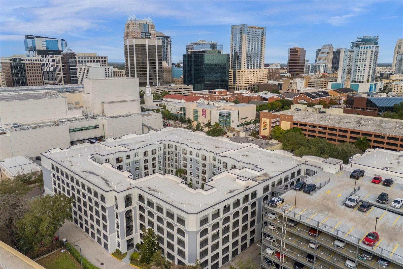 Live in the Heart of DOWNTOWN ORLANDO! Welcome to The Grande — a stylish and move-in ready one-bedroom, one-bathroom condo offering the perfect blend of modern comfort, walkable convenience, and unbeatable value in the heart of the city.
Step into an open-concept layout featuring brand-new granite countertops, new waterproof wood-grain vinyl flooring, and new stainless steel appliances, plus an in-unit washer and dryer for added convenience. French doors lead to a private balcony, perfect for morning coffee or evening relaxation. Designed for both comfort and function, this unit includes built-in storage and an in-unit laundry closet. You'll love the resort-style amenities including a gated entry, fitness center, and a spacious pool area with a tiki hut and grilling stations — ideal for entertaining or unwinding after a long day. Walk to Lake Eola, the Amway Center, top dining spots, and nightlife. Plus, you're minutes from major hospitals like Orlando Health, AdventHealth, and the Palmer hospitals — making this a prime spot for professionals.
MAJOR HIGHLIGHT: The special assessment for this unit has been PAID IN FULL — one of the very few units with no additional assessment costs, making this an incredibly affordable and smart buy for the next owner! Don’t miss your chance to own a piece of downtown Orlando living without the extra financial burden. Schedule your private tour today and make this exceptional condo your new home!