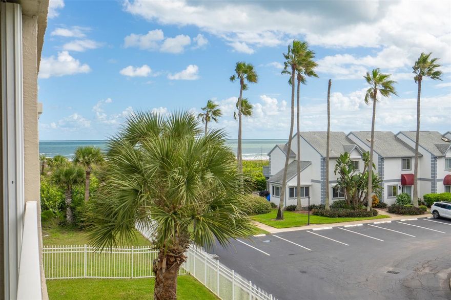 INTERIOR PHOTOS COMING SOON! This oceanfront 2-bed, 2-bath condo in the gated RESORT-STYLE Shorewood community offers more than just a place to live—it epitomizes the Florida lifestyle! Enjoy stunning ocean views and indoor-outdoor living with large sliders opening to a spacious south-facing balcony and covered patio with a side view of the ocean, perfect for relaxing or entertaining while soaking up the ocean breeze. The split layout provides privacy between bedrooms. A wide open living area filled with tons of natural light flows seamlessly into the kitchen, which includes a bonus flex space, an expansive breakfast bar and BRAND NEW 2025 APPLIANCES. New oversized tile flooring throughout provides a modern touch. The spacious primary suite includes a new tub and his & hers vanities. A private underground garage with storage adds convenience, with extra parking outside.

Enjoy unparalleled amenities such as private beach access, heated pool, spa, sauna, pickleball, clubhouse, fitness center, tennis, and more. A Pet-friendly community, Shorewood allows two pets at 35 lbs max. Nestled in quiet Cape Canaveral, yet only minutes to Cocoa Beach, Port Canaveral, dining, shopping, and the Orlando Airport, live where every day feels like vacation! Schedule your private showing today!