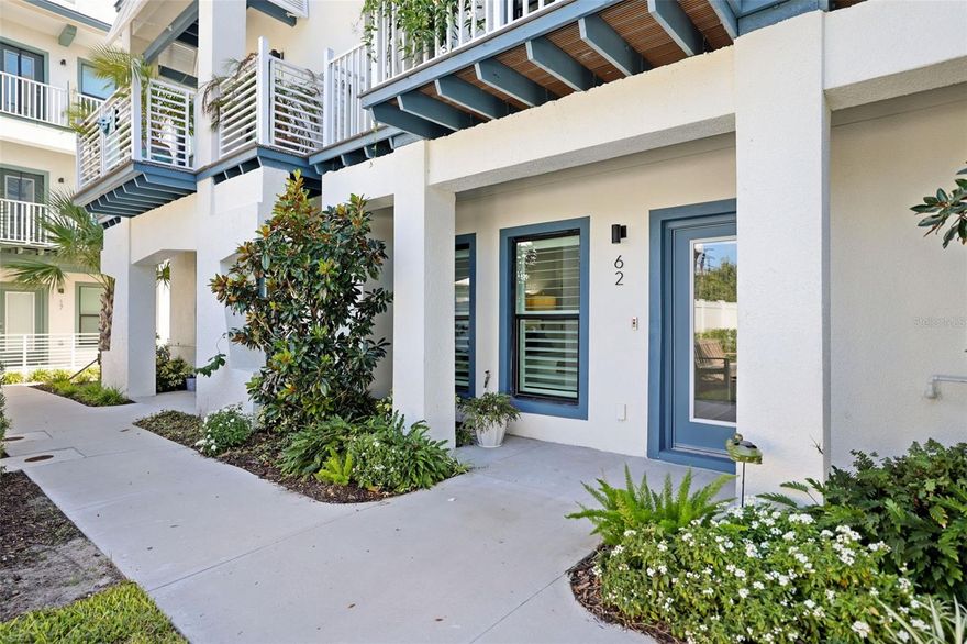 Welcome to Gramercy Court, where style meets the soul of Downtown Dunedin.

Step inside this newer beautifully crafted 3-bedroom, 3.5-bath, 3-story Anglo-Caribbean style townhome WITH AN ELEVATOR and discover a lifestyle that feels both sophisticated and effortless. Built in 2023, from the moment you enter through your very own front courtyard, you’ll feel the charm and privacy that set this home apart.

The sought-after Sand Key floor plan offers just under 2,000 sq. ft. of thoughtfully designed living space. A spacious 2-car garage anchors the home, while the convenience of your own private elevator means moving between floors is a breeze. Double-pane impact glass windows flood the rooms with natural light, and the open-concept design with 10’ ceilings creates an airy flow that’s perfect for entertaining or simply enjoying quiet evenings at home.

Each level invites you to pause and enjoy the views—whether it’s sipping morning coffee or winding down at sunset, your balcony on the 2nd floor frame Downtown Dunedin and St. Joseph Sound in a way that feels like a daily retreat. Inside, you’ll love the modern upgrades: natural gas appliances, a tankless water heater, and finishes that blend comfort with style.

But what truly sets this home apart is its location. Nestled just south of Skinner Blvd and north of Main Street, you’re steps away from the best dining, shopping, and nightlife Dunedin has to offer. The Pinellas Trail runs right nearby for biking and morning jogs, while world-class beaches—Honeymoon Island, Caladesi Island, and the Dunedin Causeway—are just minutes away.

Downtown Dunedin is known for its vibrant waterfront, where buildings never block the sweeping views of the Intracoastal Waterway and Gulf of Mexico beyond. It’s a rare coastal community where every day feels like a vacation, and this townhome places you right in the center of it all.

Don’t miss your chance to call this one-of-a-kind residence home. Schedule your private showing today and experience the Dunedin lifestyle at its finest.