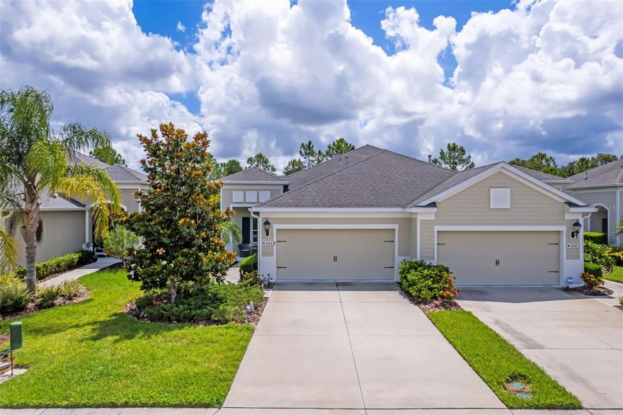 Experience effortless Florida living in this beautifully maintained villa located within the sought-after gated community of Silverleaf in Parrish. Offering 2 bedrooms, 2 bathrooms, and a versatile den/study area perfect for a home office, reading room, or guest space, this home combines comfort, functionality, and modern style in a peaceful setting.

The thoughtfully designed open floor plan creates a bright and welcoming atmosphere, enhanced by elegant porcelain tile flooring throughout the main living areas and plush carpet in the bedrooms for a warm, comfortable feel. Tray ceilings and abundant natural light add to the home’s spacious and inviting appeal.

The kitchen is designed for both everyday living and entertaining, featuring a large center island with built-in sink, ample cabinetry, generous countertop space, and modern finishes. The adjoining dining and living areas flow seamlessly to the extended screened lanai, while the screened front entrance adds extra comfort and functionality. The outdoor space offers added privacy and a relaxing area to enjoy the Florida weather year-round.

The spacious primary suite offers a peaceful retreat complete with a walk-in closet and an en suite bathroom featuring dual vanities and a beautifully tiled walk-in shower. The split-bedroom layout provides additional privacy for guests, while the separate laundry room adds convenience.

Residents of Silverleaf enjoy a maintenance-free lifestyle along with outstanding community amenities, including a resort-style pool, clubhouse, recreation center, dog park, playground, basketball court, picnic areas, and scenic walking trails.

Ideally located in the rapidly growing Parrish area, this home is just minutes from shopping, restaurants, grocery stores, medical facilities, golf courses, and everyday conveniences. With easy access to I-75 and US-301, commuting to Lakewood Ranch, Sarasota, St. Petersburg, Tampa, and the Gulf Coast beaches is simple and convenient. Nearby parks, nature preserves, and recreational activities make this an excellent location for enjoying the Florida lifestyle year-round.

This move-in-ready villa is an exceptional opportunity to enjoy stylish, low-maintenance living in one of Parrish’s most desirable communities.