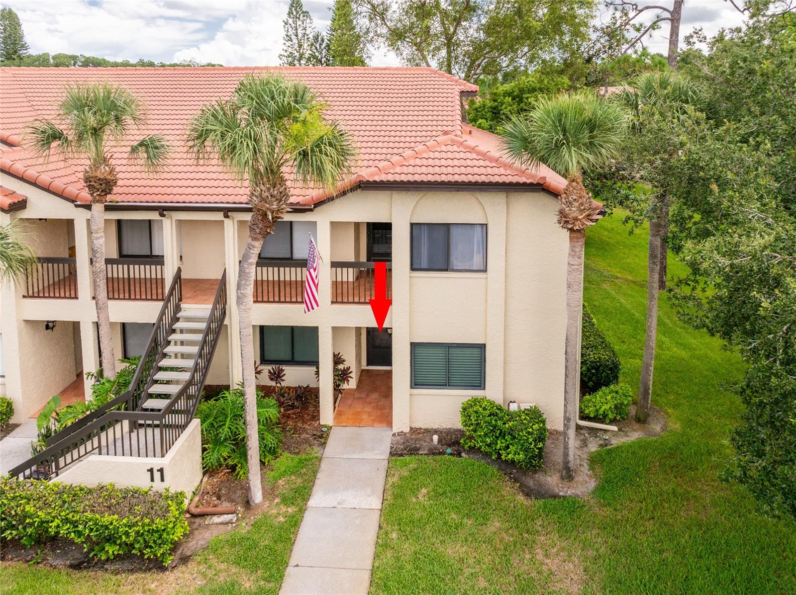 Located in the desirable East Lake area, this updated 2-bedroom, 2-bath first-floor condo in the El Pasado community offers easy Florida living. You will appreciate the newer luxury vinyl tile flooring throughout. The spacious kitchen features stainless steel appliances, granite countertops, ample cabinetry, a breakfast bar, and a sunny eat-in area. Enjoy relaxing on the charming screened-in lanai with your favorite book or beverage. Recent upgrades include newer hvac(2023), LVT flooring(2019), water softener(2020), Electrical (2024), Refrigerator(2020), hurricane impact sliders(2021), French door(2018), Screen door(2020), Laundry room tile flooring(2018) and new washer/dryer. Reserved covered parking is just steps away, and the community offers a heated pool, BBQ area, and car wash station. Monthly fees include water, sewer, trash, cable, internet, and exterior maintenance. Minutes from parks, beaches, golf, and shopping—this move-in-ready condo is a must-see!