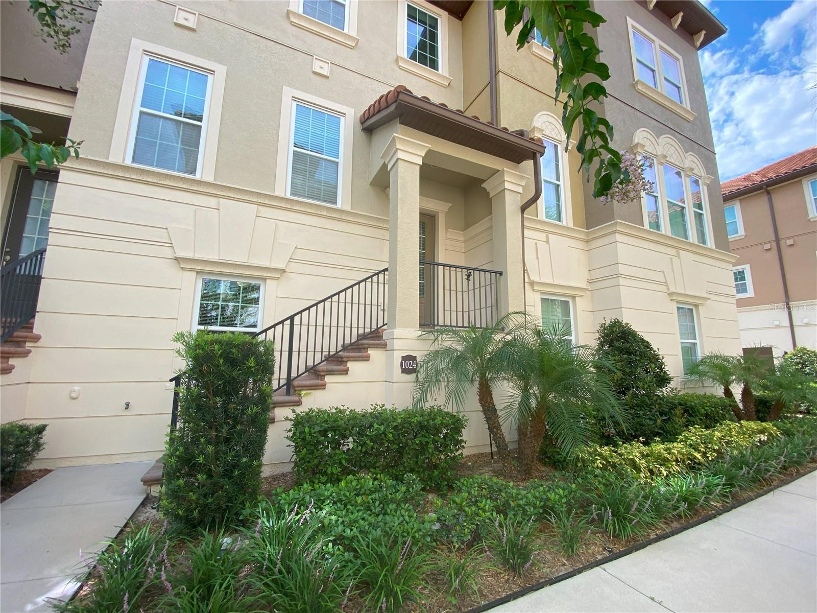 Stunning 3 story townhome in guard gated community. Enter on the second level with living room, dining room, open kitchen, and balcony. Notice the lovely wood flooring throughout the entire home. The kitchen will bring out the gourmet chef in you featuring granite countertops, tiled backsplash, stainless steel appliances, and a breakfast bar and nook. Upstairs you will find 2 secondary bedrooms, and the master suite with oversized walk-in shower, double vanity, and walk-in closet. Downstairs offers a two-car garage, storage room, and the 4th bedroom and another full bathroom. This home includes a washer and dryer and has 2,730 total square feet with 2,168 under air. The community features a huge resort style pool, Jacuzzi, fitness center, tennis court, playground, and more. Please note the community association requires an additional application. Conveniently located off Rinehart road near plenty of restaurants, shopping, I-4, and 417.
