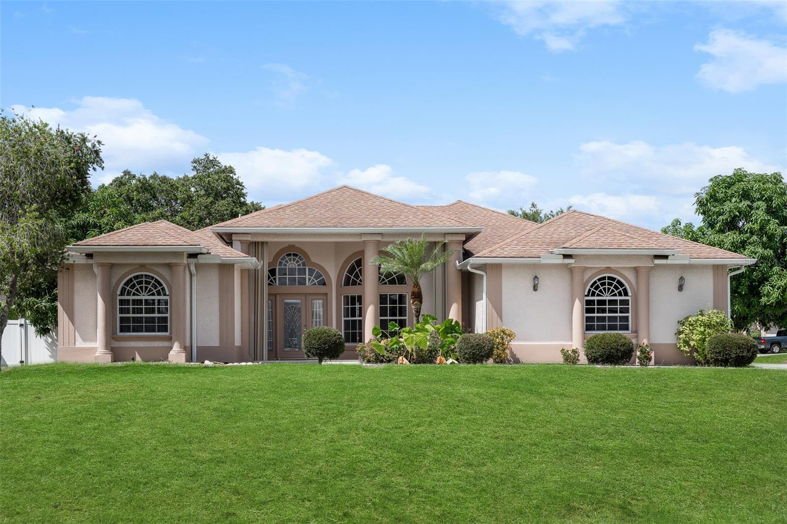 Welcome Home to this Beautiful North Port Pool Retreat! Discover this custom-built, well-maintained 3-bedroom, 2-bath home nestled on a quiet, nicely paved street — and best of all, not in a flood zone. This home is located in a prime area of North Port, offering convenient access to US-41, I-75, beaches, shopping, restaurants, fishing spots, the Legacy Bike Trail only 2 minutes away, Warm Mineral Springs six minutes away, CoolToday Park, Wellen Park, and the North Port Aquatic Center. With no HOA, deed restrictions, or CDD fees, you’ll enjoy true Florida freedom! Step inside to an inviting bright, open floor plan with high tray ceilings, elegant crown molding, gorgeous hardwood flooring, and plenty of natural light throughout. The spacious master suite features sliding doors leading to the lanai and pool area, two walk-in closets, and a luxurious en-suite bath with dual vanities, a soaking tub/jacuzzi, and a walk-in shower. The kitchen is a chef’s delight with stainless steel appliances, granite countertops and a breakfast bar that opens to the main living area — perfect for entertaining. Enjoy outdoor living on the screened lanai with a refreshing pool and ample space for gatherings or relaxing in the Florida sunshine. This home also includes thoughtful upgrades such as accordion hurricane shutters (lock up and travel worry-free), an epoxy-coated garage floor, a complete gutter package, a laundry room with utility sink, fenced in yard and an outdoor shed for your gardening tools. Don’t miss the chance to make this dream home your own — schedule your showing today!