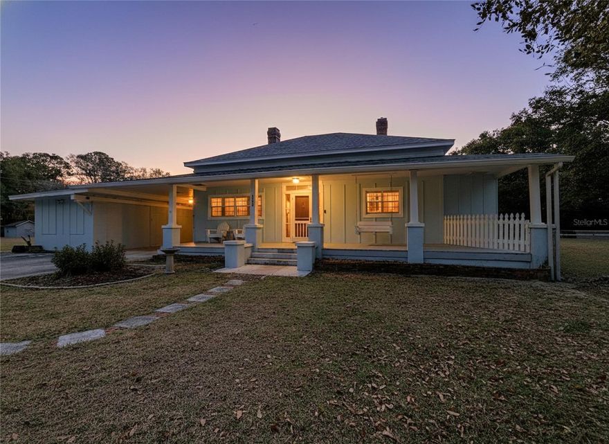 Step into timeless charm with this spacious 3-bedroom, 2.5-bath home with den located at 113 Rosemary Ave in the desirable Villages Elementary district of Lady Lake. Originally built in 1910 and recognized for its historical significance, this beautifully maintained property blends character and modern updates for comfortable living.

Partially fenced and shaded by a stunning oak canopy, the oversized yard offers ample room for family gatherings, pets, and even RV storage. Pear trees dot the property, adding to its classic Florida appeal. While connected to city water, the property also features a 4" well housed in a pump shed (currently unused).

The home has been thoughtfully upgraded over the years, including renovations in 1948, newer windows (front windows are safety glass), upgraded HVAC, newer septic system, shingle roof- 2024, and active termite protection — giving you peace of mind and those sought-after “good bones.”

Enjoy the perfect balance of location and lifestyle — just minutes from The Villages for dining, shopping, and entertainment, yet tucked away from the hustle and traffic. Head the other direction to charming downtown Leesburg for antique shopping and small-town appeal.

If you're searching for a home with history, space, and opportunity to add your personal touches, this is a must-see!