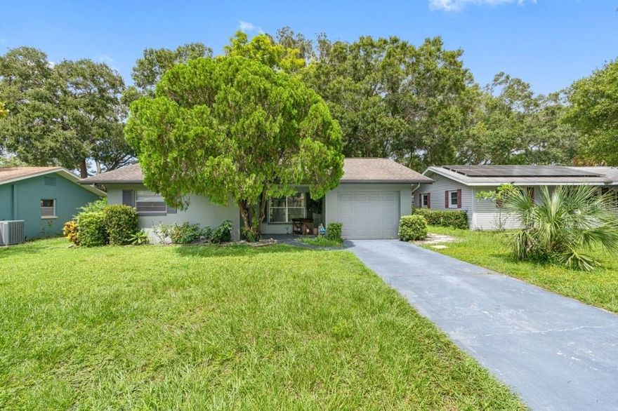 Impeccably maintained & wonderfully appointed home in Distinctive Latricia Gardens subdivision of Largo. Highly Desirable Cul-de-sac location with access to the Pinellas Trail at the end of the street. Rock solid 2 bedroom, 1 bath. Approximately 1-year old AC compressor.