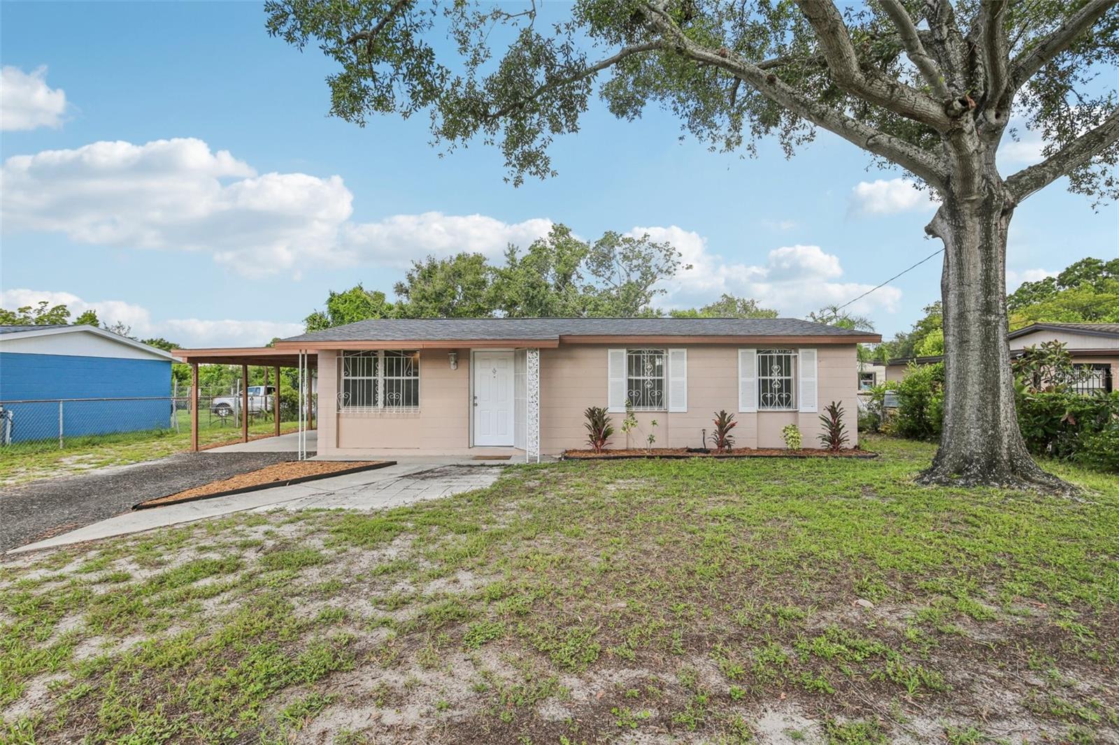 Welcome to this well-maintained 3-bedroom, 1-bathroom single-family residence in the Highland Pines subdivision of Tampa. Offering 851 square feet of living space, this home features an inviting layout with modern light fixtures and abundant natural light. Tile and brand new vinyl plank flooring flow throughout, and the kitchen is appointed with sleek cabinets that appear like new. Washer and dryer included!
The bedrooms provide large closets for ample storage, and a brand new water heater adds to the home’s practicality. A spacious backyard offers room for outdoor activities, pets, or even entertaining guests. The north-facing orientation ensures balanced light throughout the day. Cooling and heating are provided by central air.
With no HOA, this property presents a great opportunity for buyers seeking a smaller, affordable home without sacrificing essential features.