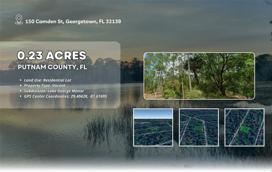 ***** Owner Financing Available ***** No deed restrictions, located at the north end of Lake George ready to build your future home of a lifetime.