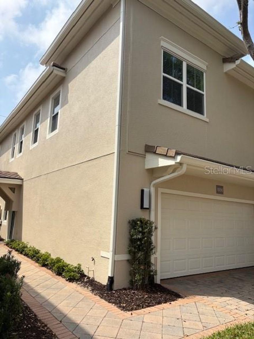 Absoltely stunning townhome in one of the most outstanding communities in Seminole County! Impeccable condition, shows like a Model Home. As you enter, you are greeted by a spacious open floor plan with coffered ceilings and tile floors. Gourmet kitchen with stainless steel appliances, stone countertops and lots of work space. Enjoy outdoor living on your screened and covered porch.  Head upstaris to a large primary bedroom and fully amentized primary bath with separate bath vanities, shower and tub! The two spare bedrooms and a large bathroom, along with an open, functional loft area complete the upstairs experience. This private, gated community with its excellent amenities, close to 417, Seminole Towne Center, excellent shopping, and Publix just 1/2 mile away is yours for the viewing.
