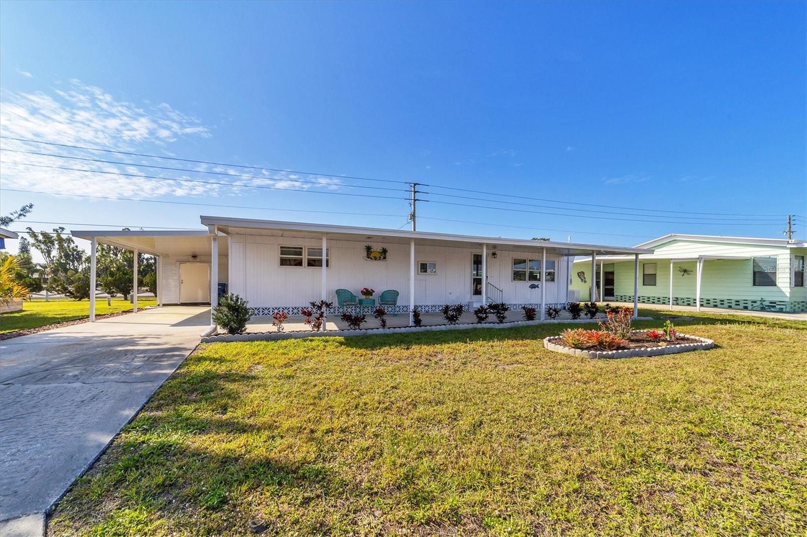 Welcome to Tidevue Estates a active 55+ land owned community. Just bring your suitcase and move right in to this Turn-Key furnished home.
Low HOA of only $600 annually. Pets are not permitted. Plenty of activities to keep you busy in this community. Take a water aerobics class in the solar-heated community pool or work on your tan. The community library has free WI-FI connection. Updated fitness center. Meet friends and make new ones for a game of indoor pickle ball, bocce ball, or shuffleboard. Join the Golf League. Take a bike or golf cart ride to Veteran's park to watch the wildlife and sunset. Ellenton Premium Outlet Mall, restaurants, and medical facility's just minutes away. Easy access to I-75. Explore Sarasota and visit University Town Center Mall, St. Armand's Circle, Selby Botanical Gardens, and the Ringling Mansion & Museum. Not to mention a short drive to our beautiful Gulf Beaches. Don't miss this opportunity to own a beautiful home in Tidevue Estates Don’t miss this rare chance to own a piece of paradise in a vibrant Florida community!