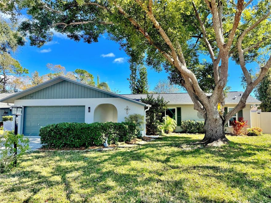 Welcome to Country Oaks, a well established community in Lakewood Ranch! Close to the Palm Aire Golf & Country Club. LOW HOA at $90/Quarter with Community Pool! This well maintained 3/2 split block-built home has over $100,000 in upgrades, including: 2021 GAF Shingle ROOF with 3rd nail to reduce insurance costs. 50 year leak proof warranty and 25 years on the shingles-fully transferable. 2021 HVAC Split System with added insulation in attic, HURRICANE rated (150+) PGT Windows and Slider doors. Upgraded duct work with allergen and dual thermostats for each side of the home. 12 Year transferable warranty Rheem Hot Water heater with remote control. Absolute Aluminum gutters. Kitchen granite countertops with upgraded cabinets with soft close drawers. New irrigation system. Master bedroom has an attached den/office, walk-in closet and full bathroom with glass shower stall. Second and Third bathroom share a hallway renovated full bathroom with walk-in rain shower. Spacious outdoor paved patio for entertaining with a 12x12 Home Depot Wood Pergola. 10x10 Tuff Shed in backyard with 3 ft down anchored posts, fully fence yard, updated exterior outdoor lighting. Two car garage with storage, drop down step ladder access and laundry units. Great established community with mature landscaping and sought after location!