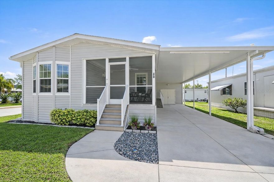 Here’s your opportunity to retire in Leisure Lake! This stunning 2018 Jacobsen manufactured home offers 1,164 square feet of living space with 2 bedrooms and 2 bathrooms. Situated in the vibrant 55+ community of Leisure Lake Coop in Palmetto, FL, this home is the epitome of carefree, resort-style living.  The open-concept design features luxury vinyl plank flooring, a welcoming foyer, and a dining area that flows seamlessly into the well-appointed kitchen. Granite countertops, a large island, and like-new appliances create a chef's dream, while crown molding adds a touch of elegance throughout.  Retire in comfort in the spacious primary suite, complete with a walk-in closet and a luxurious en-suite bathroom with dual sinks. A laundry room, a massive screened-in front porch, and an attached shed equipped with a wall unit A/C provide added convenience and functionality.  Offered partially furnished, this home allows you to move right in and start enjoying the resort-style amenities that Leisure Lake features. Soak up the sun at the heated saltwater pool, challenge your neighbors to a game of tennis, pickleball or shuffleboard, or cozy up with a good book in the community library. With a calendar full of activities, you'll never have a dull moment. There is no lot rent.  Just a low monthly maintenance fee of just $212, which includes water, sewer, trash, and lawn maintenance, this home offers unbeatable value.  Conveniently located just north of Historic Palmetto and close to Anna Maria Island and other beaches, shopping, restaurants, airports and major highways, this home puts you at the center of it all. Don't miss your chance to experience the ultimate in 55+ living – Check out the virtual tour link and schedule your private showing today!