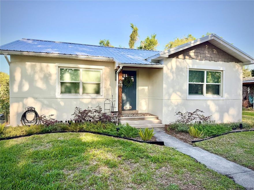 Stunning Bartow Bungalow! This 3/2 home has been updated throughout. Original Maple Hardwood Floors have been professionally restored, new metal roof, tankless water heater and so much more. This spacious open floor plan allows for an easy entertaining space and todays lifestyles.  Large master suite boasts a fantastic walk-in closet, bathroom has dual sinks with leather granite counter tops.  New kitchen is not only functional but has new stainless steel wifi appliances, center mobile industrial island seats 6 guest, soft close drawers and doors, dove tail drawers, stylish handles, leather granite counter tops with a waterfall edge.  This stunning property is in an established neighborhood, NO HOA, NO CDD, and a large yard on a treelined street! Backyard, has plenty of room to install a new pool.  Seller offering up to 3000.00 in closing cost assistance. Call today for your private showing