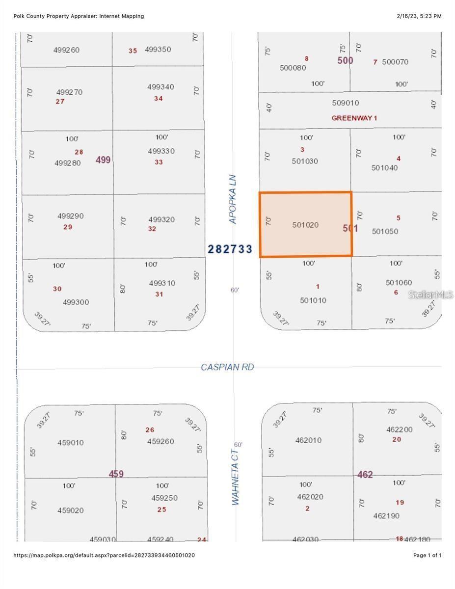 This one is ready! You don't have to wait for "future development". This lot is next to an already built house. Besides, it is the second lot on that street coming from Caspian Rd, which means that you are pretty close to the main connection of water, sewer and electricity. Believe me, this is going to save you a ton of money and time with Toho and Duke Energy in connection costs. This lot is selling together with MLS number S5110721. I might be able to get you land and a construction loan to purchase the land and build your dream home.