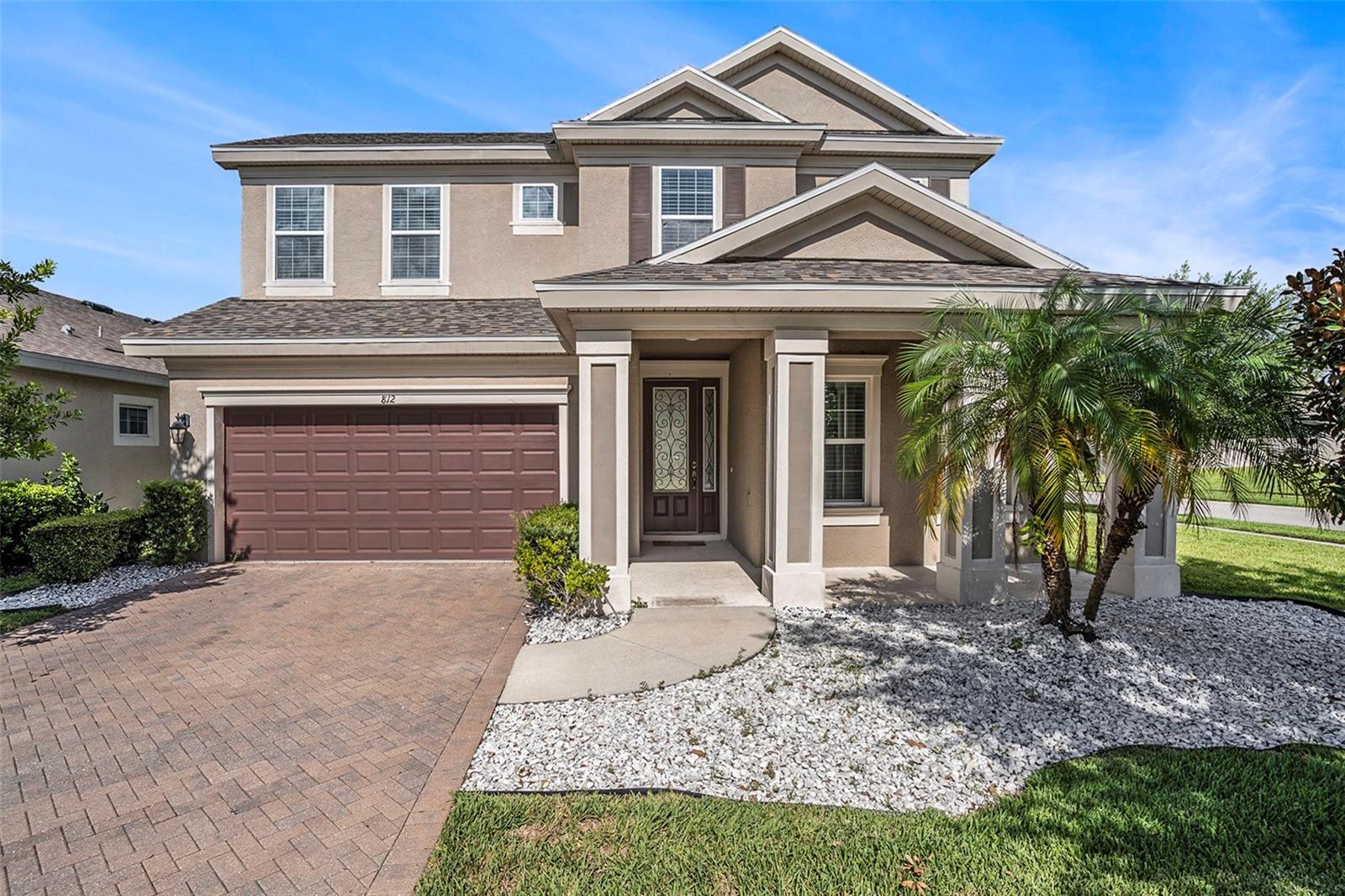 Step into the lifestyle you've been dreaming of in the coveted, gated community of La Collina. Built in 2016, this stunning 4-bedroom, 3-bathroom home is designed for comfort, style, and low-maintenance living. Situated on a fully fenced corner lot, this home combines indoor elegance with outdoor versatility.
Inside, you’ll love the open floorplan, soaring ceilings, and abundant natural light that fill the living spaces. The kitchen is a chef’s dream, featuring granite countertops, stainless steel appliances, a gas oven, and ample cabinetry for all your storage needs. Tile flooring flows throughout the main areas, leading to a spacious laundry room and 2-car garage.
The main level hosts a generous primary suite complete with dual walk-in closets and a luxurious walk-in shower. A second bedroom and full bath on this level make the perfect setup for guests, a nursery, or a home office.
Upstairs, discover a large bonus room that offers endless possibilities – whether you're envisioning a media room, home gym, playroom, or second living area. Two additional bedrooms and another full bath complete the upper floor.
Outdoor living shines here with double sliding doors opening to a covered lanai and spacious backyard – ideal for entertaining or even adding a pool. Best of all, all lawn care and landscaping are included in the HOA – yes, they mow your lawn!
Community amenities elevate the experience with a resort-style pool, two playgrounds, and two dog parks designed for both small and large breeds. Located just minutes from top-rated schools, shopping, dining, and entertainment, this home checks every box.
Don’t miss your chance to own a piece of paradise in La Collina – where every day feels like a vacation.
