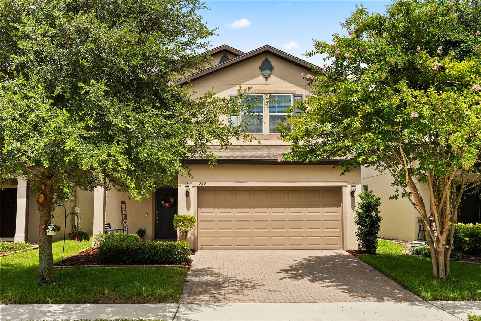 ** NEW UNBEATABLE PRICE ** Welcome to 248 Domus Lane — a MUST SEE home offering peace of mind with quality construction from 2017, so most major systems are just 8 years old! (NEW AC 2022). This move-in-ready property is located in a highly desirable GATED community in the heart of Casselberry/Winter Springs. Literally walking distance from the highly sought-after Geneva School, one of Central Florida’s premier private schools, this location is ideal for families who value top-tier education within arm’s reach. Step inside and be greeted by an abundance of natural light, an open-concept floor plan, a spacious living area, a roomy loft upstairs, and plenty of storage/walk-in closets throughout. Other notable upgrades include double pane windows, a smart thermostat & doorbell, sprinkler system, updated kitchen with wired under-cabinet lighting, stone countertops, a paved driveway, and a utility sink in the laundry room. All bedrooms and the laundry room are thoughtfully located upstairs (with the exclusion of one guest room & bath downstairs), providing the utmost privacy while you host guests and enjoy gatherings on the main floor. Step outside to your private FENCED-IN backyard oasis complete with a SCREENED-IN PORCH, ideal for weekend BBQs or peaceful evenings under the stars. Beyond the doorstep, enjoy easy access to local parks, shopping, dining, and major highways, making your daily commute a breeze. The community also features fantastic amenities including a scenic walking trail around the lake, a sparkling pool, dog park, and playground — perfect for families and pet lovers. This is not just a home, but a lifestyle — where your family can thrive just minutes away from top rated schools and everything Seminole county has to offer. Don’t miss this rare opportunity to own a modern, low-maintenance home in a desirable community.