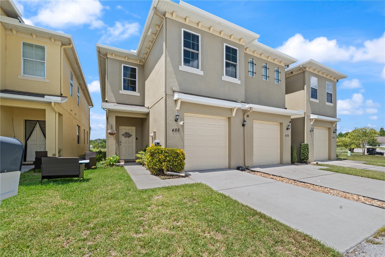 Discover the perfect blend of comfort and convenience at 486 Lake Shore Parkway! This inviting 4-bedroom, 2.5-bath home offers 1,948 sq. ft. of living space with brand-new carpet, fresh paint, granite countertops, and solid wood cabinets. The master suite features an en suite bath and a private balcony with peaceful lake views—your own cozy retreat. Enjoy a one-car garage with storage racks and the peace of being outside a flood zone. Nestled in a vibrant community just minutes from I-4, you’ll have easy access to everyday retail, dining, and entertainment, plus you’re only a few exits from Disney World. With resort-style amenities and a welcoming neighborhood atmosphere, this home makes every day feel like a getaway. As an added bonus, seller is crediting to buyer(s) the capital contribution when purchasing the home. Call me today for a showing!