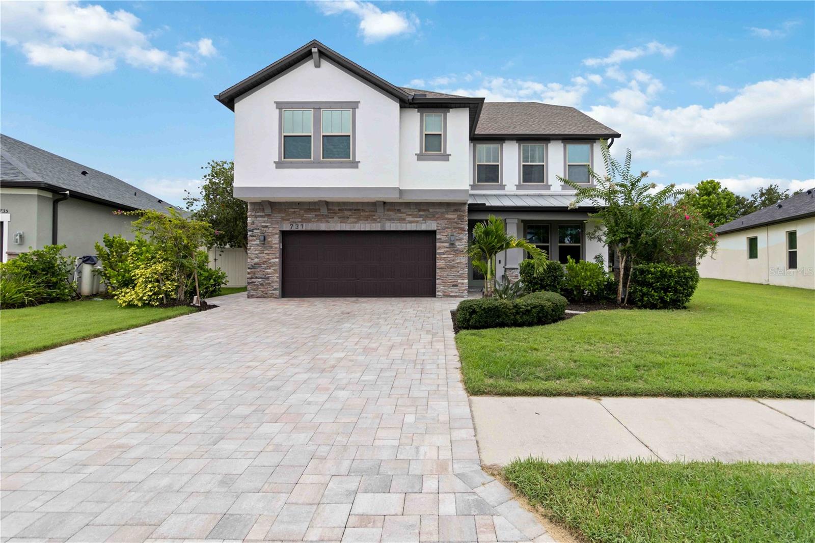 Your Perfect Family Home is here & with a PRICE REDUCTION !!!!
Welcome to this beautiful two-story heated saltwater pool home tucked away in Raven Crest, a peaceful, family-friendly neighborhood with just 38 homesites. Enjoy the charm of country-style living with the convenience of being just minutes from top-rated schools, parks, shopping, dining, and I-75.
Thoughtfully designed for comfort and functionality, this spacious home offers 3 bedrooms, 3 full bathrooms, a versatile den/home office, guest room or fourth bedroom. The upstairs bonus living room—ideal for a playroom, teen retreat, or movie space, along with two oversized bedrooms that have a Jack & Jill bathroom and the oversized Primary suite boast two walk in closets.
The open-concept kitchen and family room create a welcoming hub for everyday living and entertaining. Step out back to your screened-in heated saltwater pool, complete with therapy jets for a spa-like experience. The private, wooded lot with tranquil pond views offers the perfect backdrop for relaxing afternoons or lively gatherings.
Beyond the lanai, enjoy an additional patio area with a wood-burning firepit—perfect for evening s’mores, storytelling, or quiet moments under the stars.
This home also features numerous upgrades for long-term peace of mind, including a newer roof 2022, energy-efficient foam insulation, a full gutter system, and more.
With a low HOA, no CDD fees, and a warm, welcoming community vibe, this Raven Crest gem offers the perfect blend of space, style, and serenity.
Schedule your showing today and start your next adventure here!