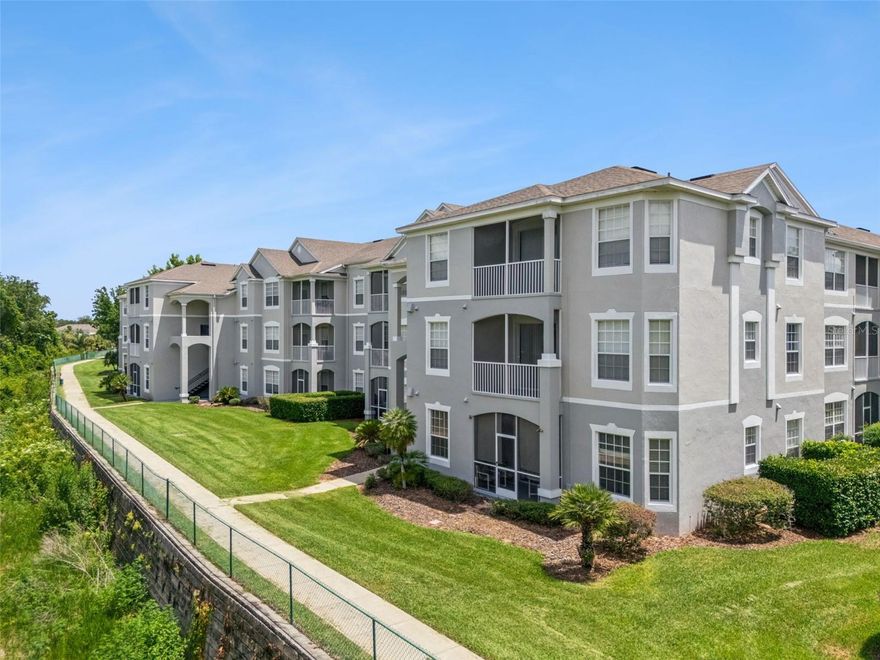 This popular 3-bedroom, 2-bathroom condo is a turnkey property located on the ground floor with a great conservation land view from the patio. It has been used as short term rental property for many years and is ready to rent from the get-go, or it can be used as a second home or permanent residence. Exterior building maintenance, including the roof, is performed by the association, and the sellers have kept the inside well-maintained with numerous upgrades over the years. The air conditioning system was replaced in 2022. Windsor Palms is a gated community located within the heart of Orlando's premier tourist attractions and one of the closest short-term rental communities to the Disney theme parks. This luxurious resort-style community features a clubhouse complete with a large community swimming pool, movie theatre, fitness center, games room, tiki bar, sundry shop, basketball, and tennis courts. Windsor Palms is located along Formosa Gardens Blvd, adjacent to US 192 in Kissimmee's tourist corridor. Located just 2 miles from I-4, Windsor Palms is just minutes from Animal Kingdom, Walt Disney World, Downtown Disney, first-class golf courses, and several outlet shopping malls. Both Universal Studios and Epic are just a short card ride away.