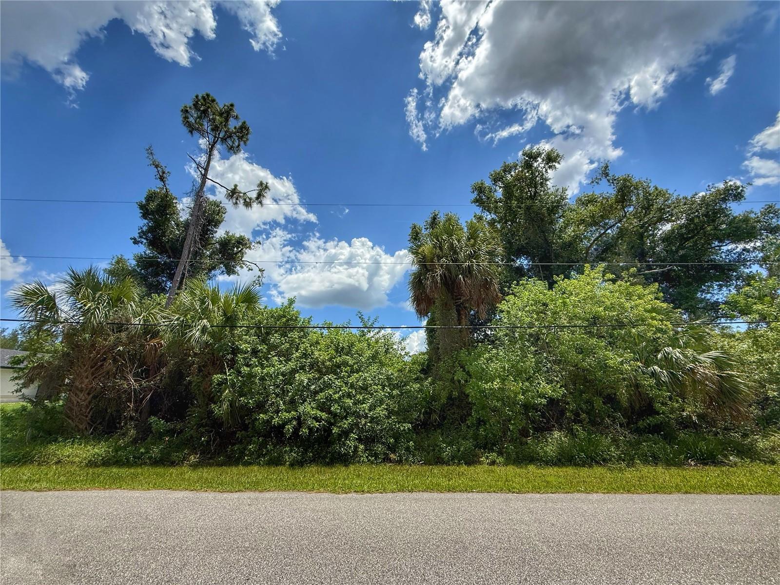 Excellent building lot in the heart of North Port, minutes to main shopping centers, golf, restaurants, easy access to US41 and I75. Flood zone X, nearby homes have city water, buyer to verify with City of NP for city water availability.
Property backs 50 ft to drainage area.
Current survey and blueprints available.