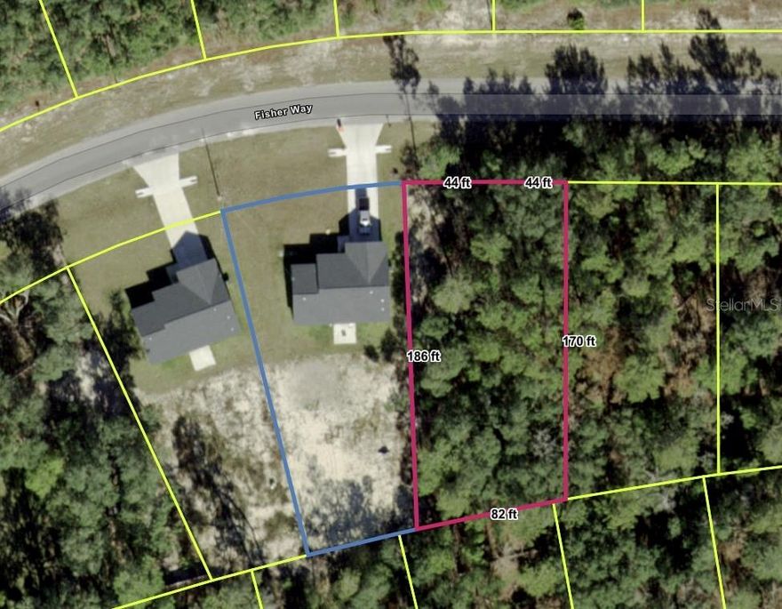 Affordable, HUDGE 0.40 Acres, HIGH and DRY, FLAT, WOODED BUILDING LOT.  Electricity next door, this land is NEAR LAKE WEIR with many more lakes also nearby too w/GOOD TREES on a rectangle shaped lot, and power next door. A growing area in a GREAT LOCATION for you to build your dream home. Nice, paved roads, easy access to Ocala, Lake Weir or the Villages. NO HOA and SITE BUILT HOMES ONLY. Buy this land to hold as an investment with cheap taxes and no timeline to build. Lot GPS Coordinates: 29.046835, -81.881263
