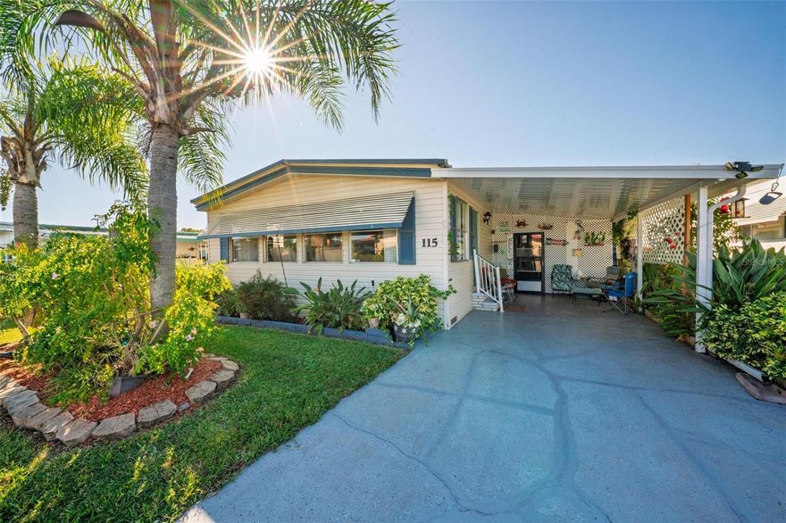 Live the Lake Griffin Lifestyle at Brittany Estates – A Premier 55+ Co-Op Community. Enjoy relaxed, low-maintenance living in this well-maintained 2-bedroom, 2-bath double-wide located in the desirable Brittany Estates 55+ co-op, where residents own their share and enjoy an active, resort-style waterfront lifestyle without high monthly costs. This home has seen numerous updates designed for comfort and long-term reliability. Recent improvements include a new carport (2025), updated water lines (2024–2025), sealed vapor barrier (2024), and roof pressure washed and sealed (2024). The subflooring was replaced approximately two years ago, and the A/C (2015) is professionally serviced twice per year. The kitchen features updated lower cabinets (2022), and a 4-point inspection completed February 2025 adds extra peace of mind. The enclosed lanai offers a versatile space to enjoy morning coffee, afternoon breezes, or quiet evenings year-round. 
As a shareholder, you’ll enjoy exceptional amenities for just $160 per month, including water, sewer, lawn maintenance, twice-weekly trash pickup, and storage. Community highlights include a clubhouse with social activities, a heated and screened pool overlooking Lake Griffin, and a private marina with 49 boat slips, boat ramp, and fishing pier. The neighborhood is pet-friendly and golf-cart accessible, making it easy to connect with neighbors and explore the beautifully maintained grounds. Conveniently located just 3 miles from shopping, dining, and medical facilities, this home offers outstanding value and an unbeatable lakefront lifestyle in one of Leesburg’s most popular 55+ communities. Schedule your showing today and see why Brittany Estates is such a sought-after place to call home. Notes: All information deemed reliable but must be verified by buyers. Room measurements are approximate and should be verified by buyers. Brittany Estates requires a $200 application fee for the approval process.