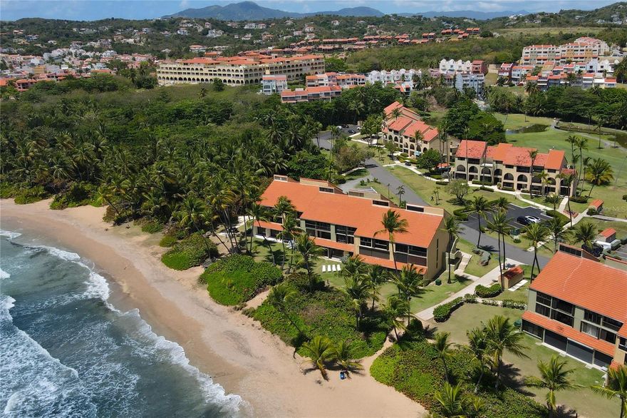 Location, Location, Location. Within the Palmas del Mar Resort. This property is steps to the beach. With large green area between condo and the beach, great for sunbathing. Ground level. Short walk to the Hotel and Restaurants at Palmanova Plaza. Community pool is available for an annual membership of $700. The property has access control. Includes one parking space. Sale includes the Furniture and appliances. Open kitchen. Perfect Beach Getaway Property.