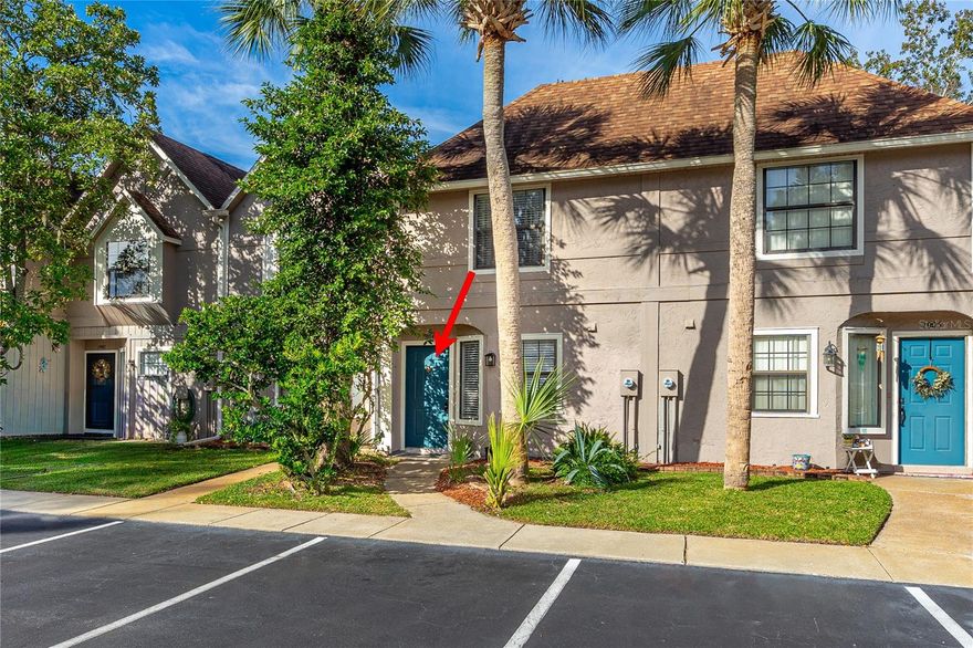 Stylishly Remodeled Trailwood Townhome! Move-in ready 2BR/2.5BA home with 1,254 SF of beautifully updated living space. The open floor plan features a brand-new kitchen with all newer stainless steel appliances, newer countertops and cabinets, plus a half bath and laundry on the first floor. Enjoy your private screened porch for relaxing evenings. Upstairs offers carpet, a spacious primary suite with vaulted ceilings, and two updated baths. Located near shopping, dining, and just 10 minutes to the beach, within a top-rated school district. Low HOA ($277/month) includes building insurance, lawn care, roof, exterior paint, pool, pest control & more. Stop renting—make this your home today! All measurements and information deemed to be accurate but cannot be guaranteed.