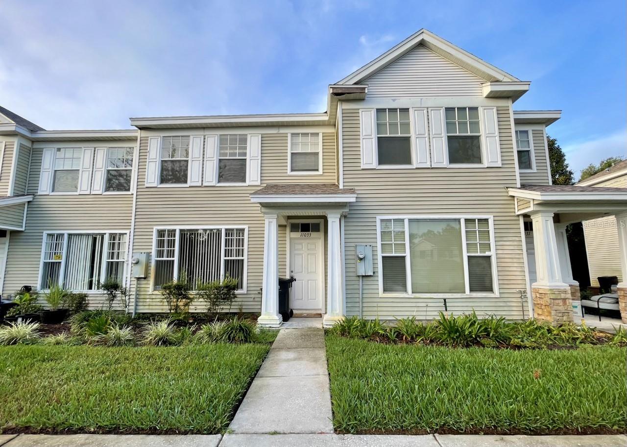 Be the first to see this maintenance free community lifestyle and beautifully renovated 2BR/1.5 BA townhome located at Townhomes of Lakeview Village. Both bedrooms are located upstairs with walk in closets. Washer and Dryer also conveniently located upstairs. Relax in the screen private patio or walk across to the community pool. Easy commute to Tampa and all surrounding areas.