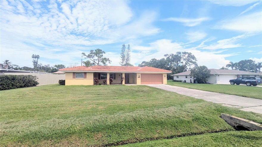 **RENT REDUCED** This ANNUAL UNFURNISHED, well-maintained home is spacious and filled with Florida sunshine from abundant windows. The new kitchen features solid wooden cabinetry, a slab granite countertop with a breakfast bar, a custom subway tile backsplash, and new stainless steel appliances. The kitchen is open to the dining area and living room. The interior has just been painted. The flooring has diagonal tile flooring throughout, so NO CARPETING. The location is superb, close to Siesta Key (1/2 mile to the beaches), in a quiet neighborhood, and conveniently near shopping, dining, and downtown Sarasota. The yard is very large and partially fenced. The extra-roomy two-car garage houses the laundry and additional storage. Call today for your place in the Florida sunshine!