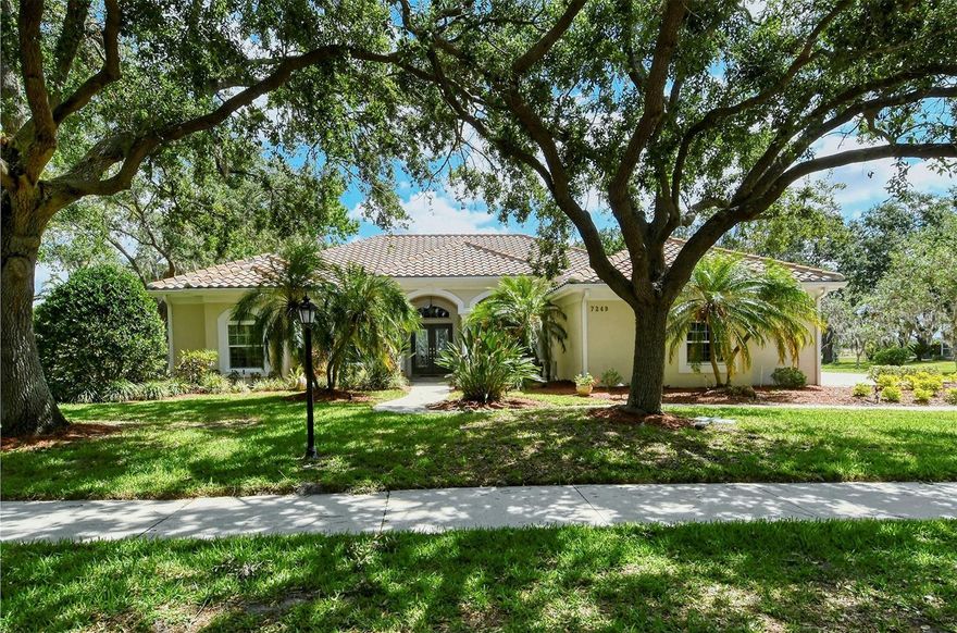 Custom built Arthur Rutenberg pool home on half acre lot in popular Serenoa* This beautiful floor plan features 4 generous bedrooms plus office/den & 3 baths* Roof was replaced in 2013* New AC in 2017* Hurricane impact windows & doors* Remodeled kitchen*Hardwood floors throughout* Gas fireplace in family room* Numerous upgrades to please the most discriminating buyer* Side entry 3 car garage* Large Private lanai with water views* Expansive 1/2 acre lot with well for irrigation* Serenoa is a Golf Course community but joining the club is not mandatory* Community tennis courts are available for homeowners*  Gated entry* Located near restaurants, shopping & I-75*