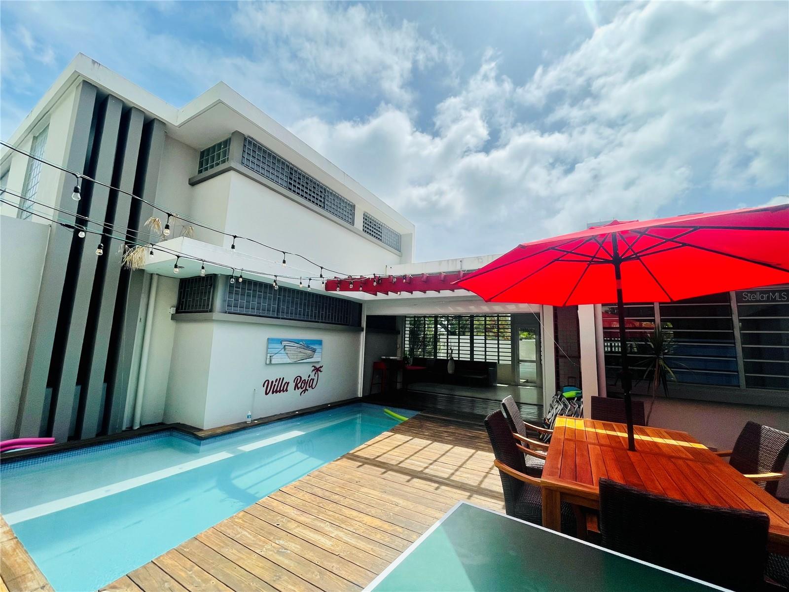 Close to the beach and producing income.