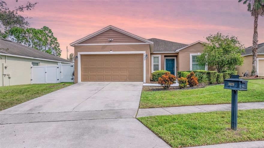 Inviting 3-Bedroom, 2-Bathroom Home Near Disney – Pets are welcome! This spacious home is ideal for a growing family, thoughtfully designed to provide ample room for everyone. With open and airy living spaces, this home is perfect for relaxation and hosting family gatherings. The large, private, pet-friendly backyard features durable vinyl fencing, ensuring a secure area for the little ones and pets to play safely. It's the ideal backdrop for BBQs, outdoor entertaining, or enjoying quiet evenings under the stars. Nestled on a peaceful, well-maintained street, this home offers a tranquil escape with a warm community vibe, all while being just a short drive from Disney. Enjoy easy access to entertainment, dining, and endless attractions. This home perfectly combines functionality, comfort, and a prime location, making it the perfect place to build cherished memories. Don't miss out – contact us today for more information or to schedule a viewing!