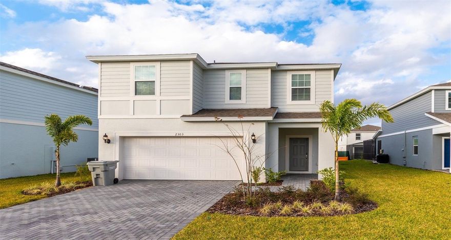 Magnificent two-story fully furnished home designed to provide comfort and sophistication. This property features 7 spacious bedrooms and 5 modern bathrooms, providing ample space for family living or hosting guests in style. Highlights include a private pool with a screen enclosure, ensuring worry-free outdoor enjoyment without insects. The home also includes a heated spa for relaxation year-round and an outdoor grill perfect for barbecues and gatherings. The fully equipped kitchen comes with modern appliances for convenient meal preparation. The living and dining areas are spacious and comfortable, creating a warm and inviting atmosphere. The private backyard provides peace and tranquility for leisure moments. Located in an exclusive HOA community, residents have access to a community pool, game room, clubhouse, beach volleyball court, water park, 24-hour security, and more. This is an excellent opportunity for those seeking a high-quality lifestyle or investing in a luxury property in a prime location. Contact us now to schedule a visit.