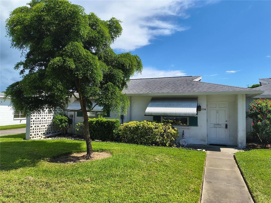 Great opportunity to take advantage of these prices that may soon never me available again!  Renovate this well located Island of Venice Villa to your taste and have everything brand new.  End Unit. Small friendly complex featuring a community pool in walking distance along with a clubhouse and shuffleboard.