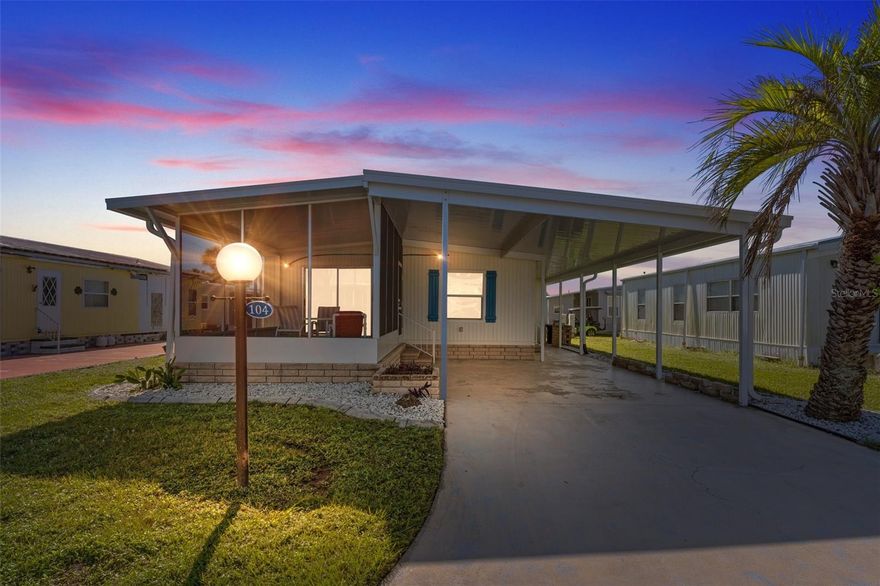 Welcome to Lazy River Village! With great amenities, fantastic clubs, a selection of social activities--as well as its location on the banks of the beautiful Myakka River--this is one of the premiere 55+ communities in all of Sarasota (and even Charlotte) county. This charming 2bed2bath, featuring laminate floors; a shaded carport; and dining room built-ins to provide even more storage/display space, is move-in ready. Be prepared to enjoy Florida living to its finest! Within the park you can find entertainment in pickle ball, tennis, biking, clubhouse events, card clubs, pontoon boating, a professional woodworking shop, and more! Don't forget the beautiful Florida evenings you'll spend in the Florida room, which is screened-in for comfort and shade. Outside the park, you'll have quick access plenty of shopping, restaurants, and medical facilities, and you'll find world-renowned Gulf beaches within 45 minutes or less: Englewood beach, Caspersen beach (great for shelling!), Venice beach (shark tooth capital of the world), Brohard Paw Park, Nokomis beach, Boca Grande, and finally Siesta key, with its famous fine quartz sand. You can also visit the quaint downtown areas of Venice and Punta Gorda, take a trip to Wellen Park, or even visit the the spring training homes of the Atlanta Braves and the Tampa Bay Rays, which are just a short drive away. Low monthly fee of $276 includes all amenities. Extra amenities, such as marina slips (if your home is not located on the water) and additional storage are available for a fee. 

The residents of Lazy River agree: Lazy River is a community that truly offers it all. Don't miss your chance to see this home and start living the quintessential Florida life! Your perfect full-time residence OR seasonal home awaits!