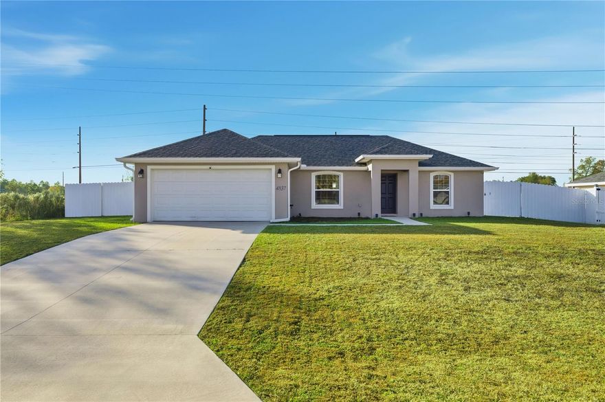 Welcome to this beautifully maintained, like new 2 year old home that feels fresh, modern, and move in ready! A standout feature is the screened lanai and fully privacy fenced backyard, an instant value you won’t get with most new builds and a perfect space for pets, kids, play, or relaxing evenings. This home is situated in one of Ocala’s most desirable and rapidly growing areas, you’ll enjoy being just minutes from a brand new Publix coming soon and endless shopping and dining options nearby. Don’t miss your chance to make this exceptional home yours!