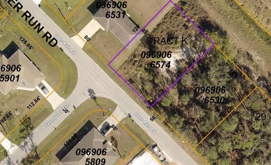 Attention home builders and investors! Embrace an unparalleled opportunity in the heart of North Port with this prime building lot located on N. Deer Run Rd. Surrounded by burgeoning new homes, this vacant parcel offers a swift five-minute commute to nearby schools, grocery stores, and shopping hubs, ensuring convenience at your fingertips. Zoned for single family residential purposes, the site provides a blank canvas for your dream home or investment endeavor. With power readily available on N. Deer Run Rd., and the necessity for a well and septic system, this property offers both accessibility and flexibility. Schedule your showing today!
