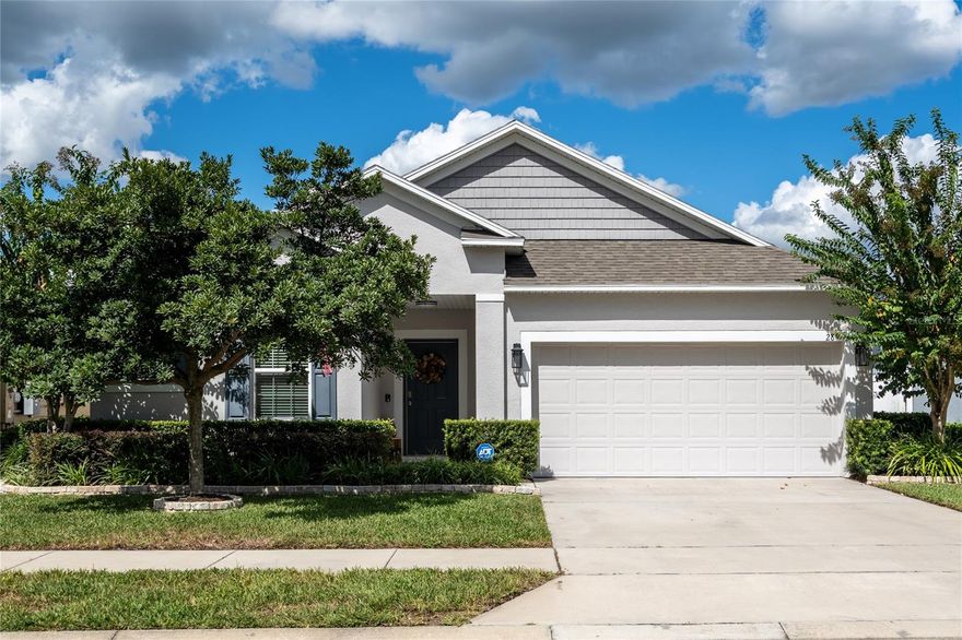 Welcome to this beautifully maintained home located in one of DeLand’s most desirable communities—just minutes from historic Downtown DeLand, known for its charming restaurants, boutique shopping, and vibrant entertainment scene.  Step inside and enjoy an open-concept layout designed for modern living. The home features upgraded Minke Air ceiling fans, dimmers on all lighting, and a whole-home soft water system—combining comfort, style, and efficiency. The kitchen flows seamlessly into the living and dining areas, creating the perfect space for gatherings and everyday living.  The chef in the family will appreciate the large quarts kitchen island, stainless steel appliances, and all of the counter and storage space.  Another great feature is a dedicated office space/flex room with double French doors.  This space is just right for those managing a home business, or those who work remote. The Primary suite features tray ceilings, walk in closet, and a large bathroom with a glass shower enclosure, double vanities and a beautiful freestanding bathtub.  The additional bedrooms are spacious with nice sized closets.  Enjoy Florida living at its best with a private, fully fenced backyard, ideal for relaxing, entertaining, or letting pets play freely.  You will also enjoy the screened lanai year round!  Located just minutes from scenic trails and parks, this home offers the perfect balance between convenience and outdoor adventure.