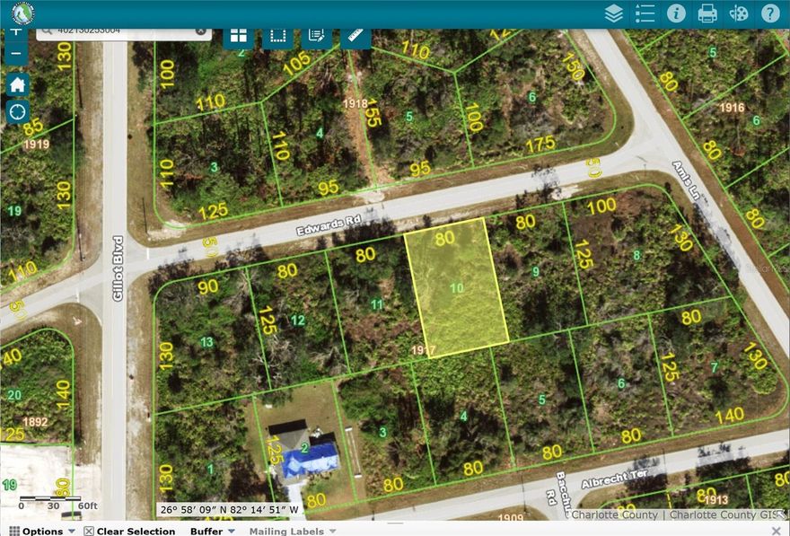 Beautiful lot offers a unique opportunity to build the home of your dreams, Situated in the Gulf Cove area of Port Charlotte a quiet area, this land boasts panoramic views and is in a convenient location close to local amenities. With ample space to design and build, this lot is perfect for those looking to create their own personal paradise. Wonderful opportunity to build your 'Old Florida' style home. Fishing, boating, kayaking, golfing throughout the year. Don't miss the chance to turn this land into your HOME!! This is a Voluntary HOA property.