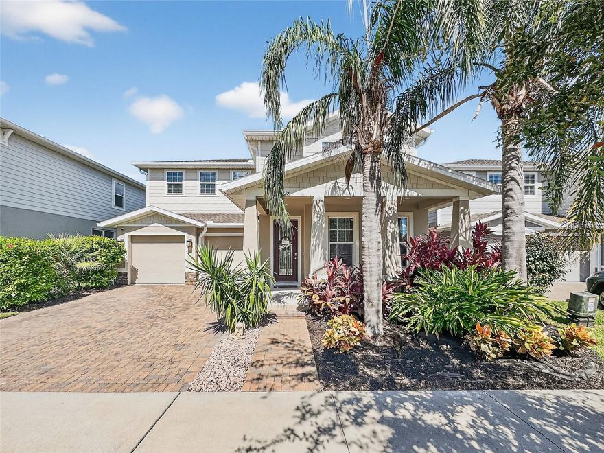 Welcome to this meticulously maintained 5-bedroom, 2.5-bath home in the sought-after Hamilton Gardens Community. Designed for modern living, this home offers an open-concept layout where the kitchen seamlessly flows into the dining area and spacious family room, perfect for both everyday life and entertaining.  The modern kitchen is a chef's delight, featuring Stainless Steel Appliances, a Gas Range, Granite Countertops, and a large island. The first floor also includes a formal dining room and Flex Room ideal for a home office, bedroom or den.  Upstairs, we have a versatile loft, a spacious primary suite with a huge walk-in closet, dual vanities, a soaking tub, and a separate shower, plus three additional bedrooms bathroom and conveniently located Laundry Room.  Enjoy thoughtful upgrades like a Water Softener, Water Treatment System, and Tankless Water Heater for ultimate efficiency. The fully fenced backyard comes equipped with water and gas lines ready for your Outdoor Kitchen. Residents enjoy fantastic community amenities, including a pool, playground, dog park, and soccer field.  Located in the desirable Hamlin area of Winter Garden, this home is just minutes from Hamlin Town Center's shopping, dining, and entertainment, top-rated Orange County schools, the 429 Expressway, and a short drive to Walt Disney World and other Orlando attractions.