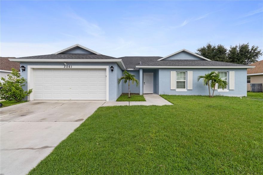 Welcome to this move-in-ready 4-bedroom, 2-bath home located on a quiet street in a growing, family-friendly neighborhood this property has not HOA. Built in 2020 with solid CBS construction, this home offers peace of mind with a 2020 roof, HVAC system, and water heater—all in great condition.
Step inside to an open, split-bedroom floor plan with plenty of natural light, perfect for both everyday living and entertaining. The kitchen features ample cabinet space, a walk-in pantry, and an island overlooking the living and dining areas. The spacious primary suite includes a walk-in closet and private bathroom with dual sinks and a walk-in shower. Three additional bedrooms, has plenty of space for family, guests, or a home office.
Out back, enjoy a large private yard, ideal for a future pool, garden, or play area.
Located just minutes from I-95, the Turnpike, Tradition, top-rated schools, shopping, dining, and parks and only a short drive to the beach.
This home is clean, modern, and ready for its next owner. Don’t miss your chance to make it yours!