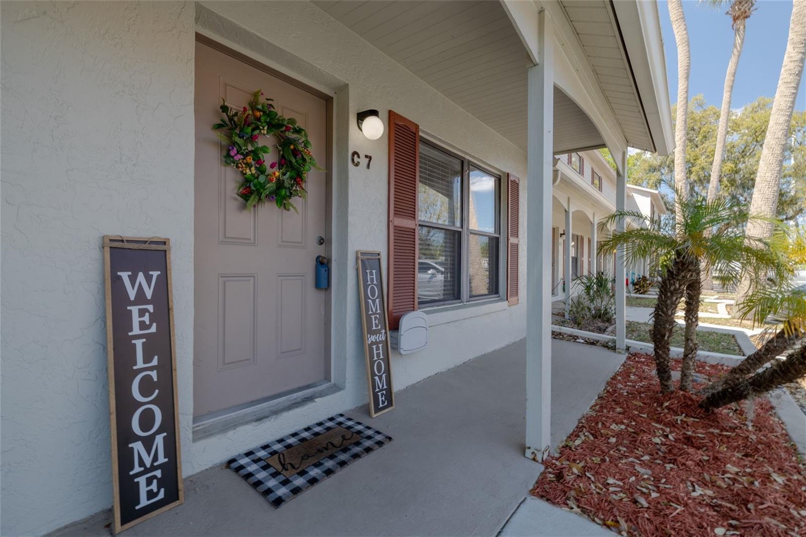 One or more photo(s) has been virtually staged. Beautiful! Convenient location to restaurants and shopping, walking distance to a lot of places! 10 minutes from Embry Riddle University, Daytona International Speedway, Halifax Hospital and area Beaches. One hour from all Central Florida attractions. This beautiful 2 Bedroom and 1.5 Bath is easy, and the HOA maintains Roof and a sparkling community Pool. Come live a carefree life and enjoy your slice of the Florida Pie! Seller has now put in new flooring, paint, new Kitchen cabinets and countertops, new microwave and Dishwasher since photos.