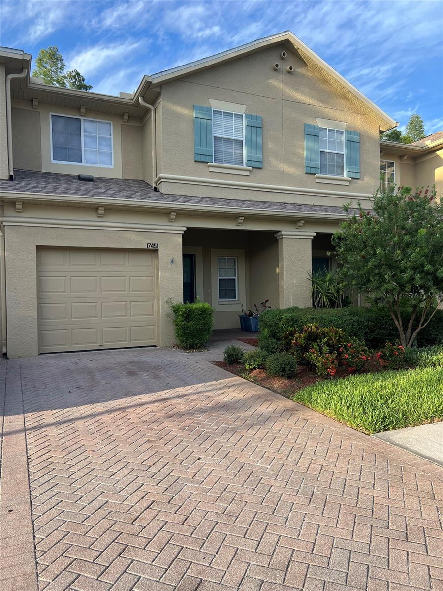 Beautiful townhouse in Ballantrae. 3 bedrooms, 2.5 baths plus den and loft. Large family room and dining area, an inside laundry room, one car garage and a pavered front porch and driveway. Gorgeous kitchen with corian counter tops! Second floor has a large master suite with a garden bath, separate shower and a walk in closet. Second and third bedrooms share a nicely appointed 2nd bath. Conservation view. Community has two pools, large playground and a tennis court. Contact agent immediately for a showing.