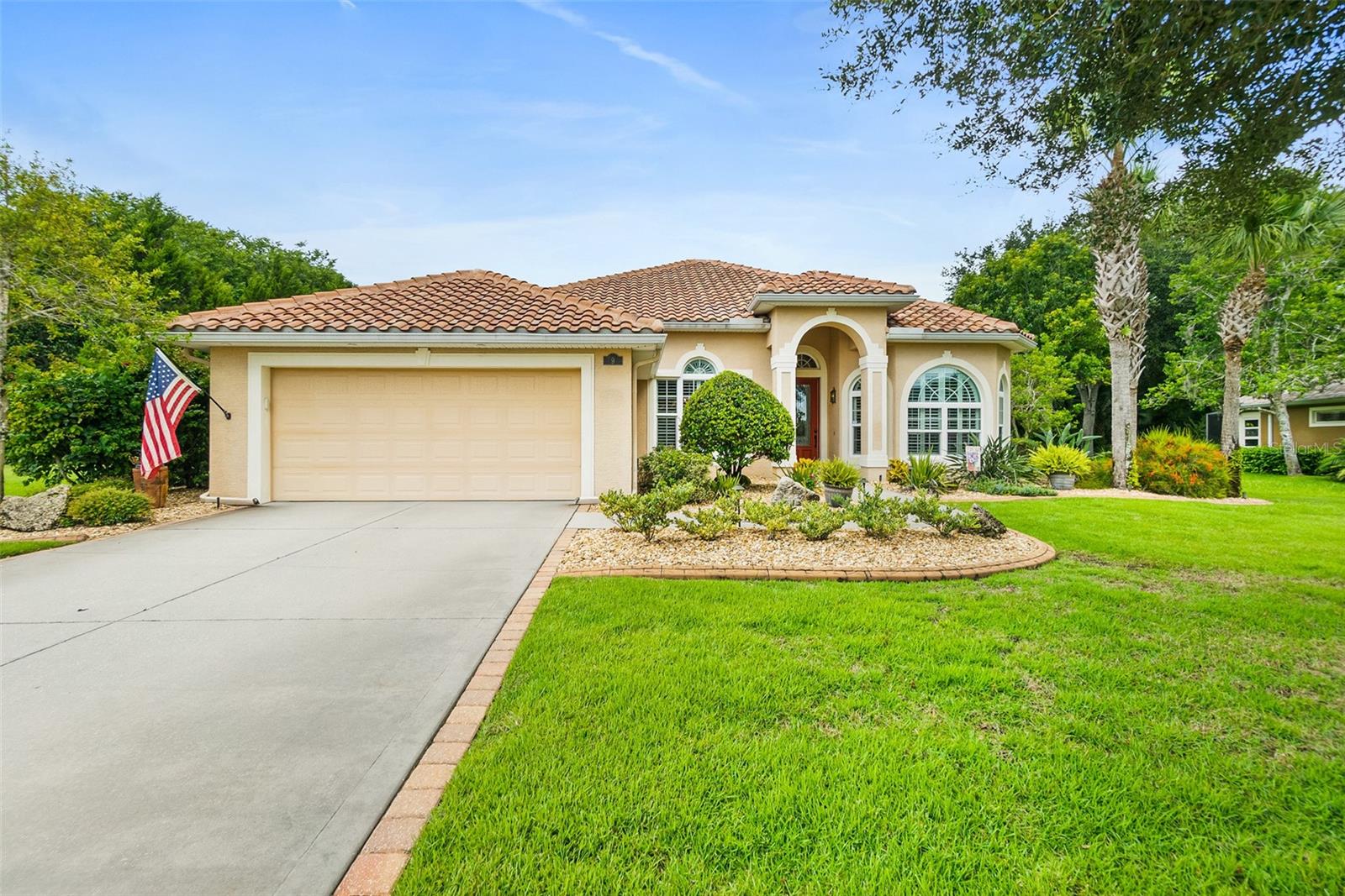 So many beautiful details in this custom built in 2012 Olsen home! Beautiful details throughout the home - crown molding and molding accents, recessed ceiling design in great room. Beautiful upgraded kitchen with propane stove top! Built-ins in primary closet & bedroom, study, laundry room and garage. Beautiful outdoor Lanai with pavers & SunSetter awning overlooking the huge yard with plenty of room to roam! Incredible oversized lot with plenty of privacy. Wind resistant windows, Custom plantation shutters, HVAC 2023, Tankless water heater- you never run out of hot water! Whole house vacuum, sprinklers on well. Garage has epoxy flooring, under air storage room and plenty of attic storage.
THIS HOUSE IS PRICED BELOW RECENT APPRAISAL! Home has also been pre-inspected!
The lovely Grand Haven community has three clubhouses. The Creekside clubhouse is closest, with tropical pool area, jacuzzi, gym, kiddie pool and play ground, two croquet courts and a beautiful clubhouse. The Village center has another large pool, clay tennis courts, bocce ball, pickle ball courts, another full sized gym, Waterside restaurant and plenty of classes and activities. If golf is your thing the Signature Jack Nicholas golf course will impress you! All of this is also just a short drive to beautiful beaches, St. Augustine and Daytona Beach!