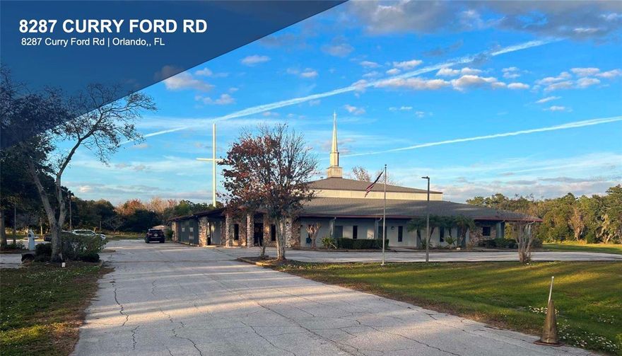 Exceptional investment opportunity at 8287 Curry Ford Rd, Orlando, FL 32822! This expansive 14.60-acre property features a versatile commercial space ideal for a wide range of business endeavors. Strategically located in a thriving area of Orlando, this property offers substantial potential for future development, making it perfect for investors seeking a high-value asset. The property includes a well-maintained building constructed in 1986, boasting impressive frontage along Curry Ford Rd with high traffic visibility.

In addition to its prime location and commercial flexibility, the property features a cellular tower on-site, offering a leasable option once the current lease expires—presenting an additional revenue stream for future investors.

With proximity to major highways and bustling commercial centers, this location is ideal for businesses looking to capitalize on the growing Orlando market. This property is zoned for various uses, providing investors with the flexibility to maximize returns through retail, office, or mixed-use development. Take advantage of this rare opportunity to secure a valuable piece of Orlando real estate in a rapidly appreciating area.

Don’t miss out on this prime investment with endless possibilities – an excellent addition to any portfolio!