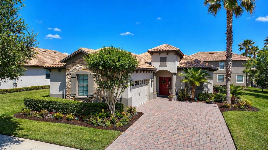 LIVE LIKE A CHAMPION! FULL GOLF & TENNIS MEMBERSHIP INCLUDED IN HOA!
Beautifully maintained 2-bedroom home with a versatile flex room that can easily serve as a 3rd bedroom, offering 2.5 baths and located in the highly desirable Phase 1 section of ChampionsGate Country Club. Situated on a premium oversized corner lot, this home offers added space, privacy, and curb appeal—plus the unbeatable advantage of being just steps from The Plaza residents-only clubhouse. Enjoy Florida living year-round from your screened-in lanai, perfectly positioned to take in the vibrant community atmosphere—including fireworks and hot air balloons. Inside, the home features a clean, upgraded look with neutral diamond-pattern tile throughout the main living areas and carpet in the bedrooms, along with 42-inch cabinets, granite countertops, stainless steel appliances, plantation shutters, fresh interior, and professional landscaping. Drive your golf cart throughout this guard-gated, resort-style community and take full advantage of unmatched amenities. The Oasis Club offers a 14,000+ sq ft clubhouse with a restaurant, movie theater, fitness center, game room, tiki bar, lazy river, and more. The Plaza—just steps away—features a residents-only restaurant, bar, fitness center, pickleball courts, and two pools, plus a $75/month food & beverage credit.HOA includes full golf and tennis membership, gated security, lawn care, cable, internet, and more.
ChampionsGate Country Club delivers the ultimate Orlando lifestyle—minutes from world-class golf, dining, shopping, and theme parks.
