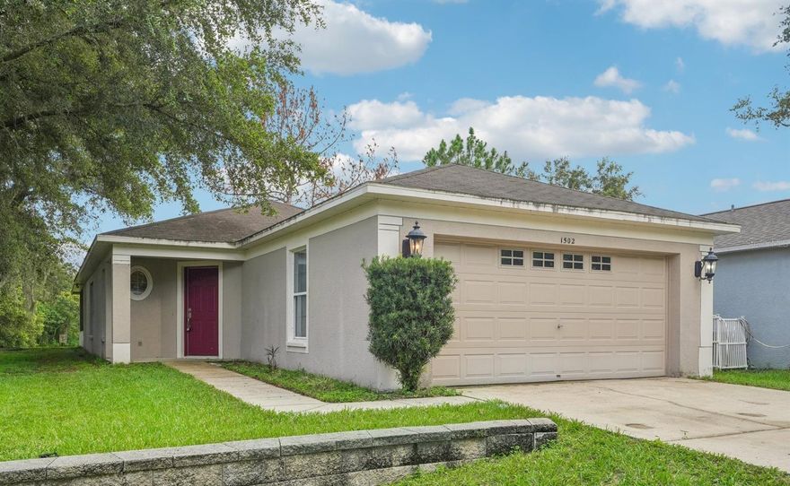 Welcome to a quiet retreat nestled in the heart of Seffner. This meticulously maintained home offers comfort and modern convenience. Located in a serene neighborhood known for its peaceful surroundings and convenient access to local amenities, this spacious residence features 3 bedrooms and 2 bathrooms. The spacious kitchen is equipped with laminate countertops, white appliances and ample storage space, catering to culinary enthusiasts. Expansive living and dining areas provide ample room for relaxation and hosting gatherings. The luxurious primary suite includes a walk-in closet, ensuite bathroom and a private retreat from daily life. Outside the covered porch onlooks a large backyard with lush landscaping perfect for outdoor activities and enjoying Florida's sunny weather. Additional highlights include a two-car garage, in-garage laundry and open floor plan. This deed restricted neighborhood features sidewalks and a park with convenient access to shopping, dining, schools, and major highways. Don't miss the opportunity to own this magnificent starter home in Seffner. Schedule your showing today!